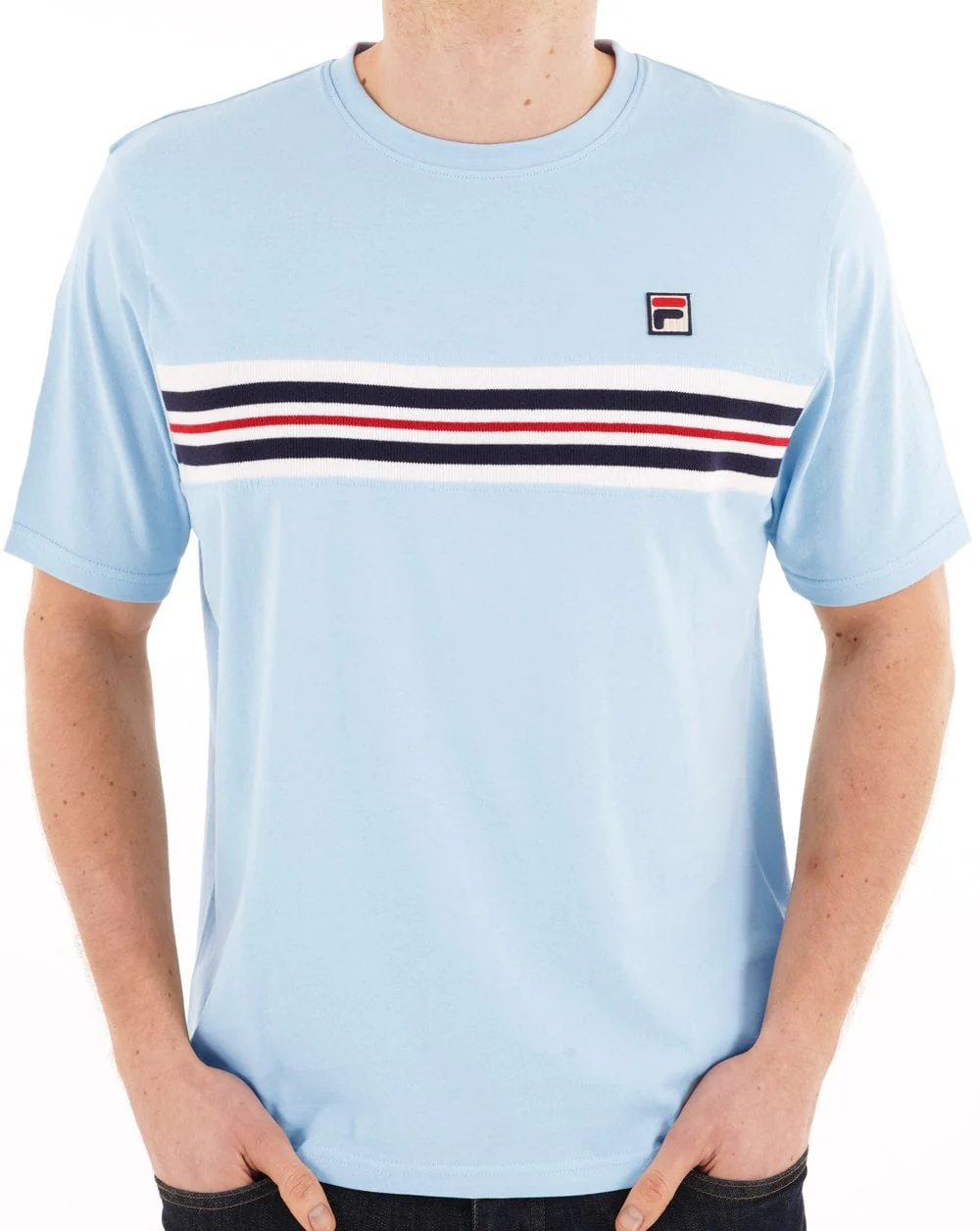 Fila Vintage Rico T Shirt Sky Blue - Image 2