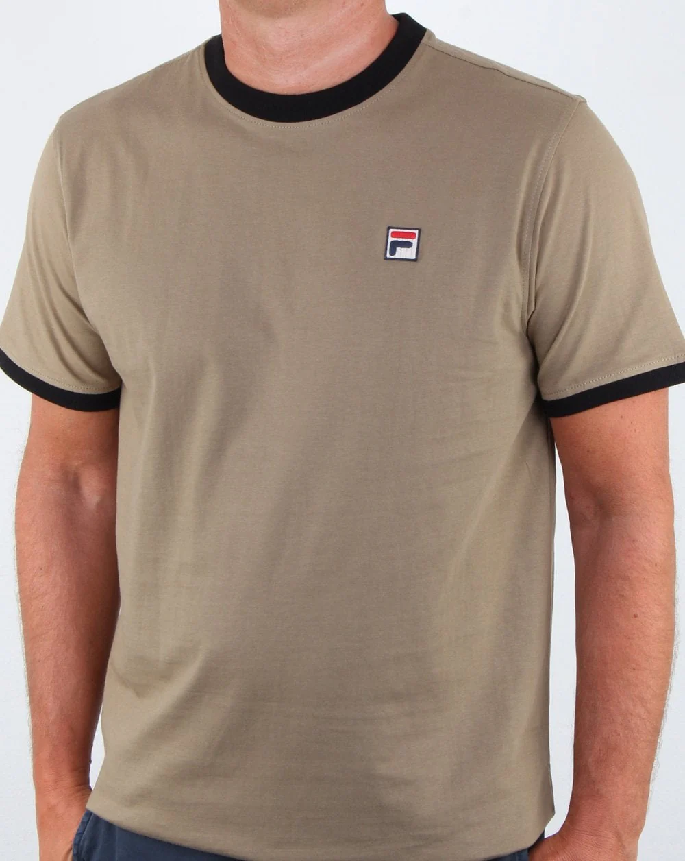 Fila Vintage Ringer T Shirt Drygrass