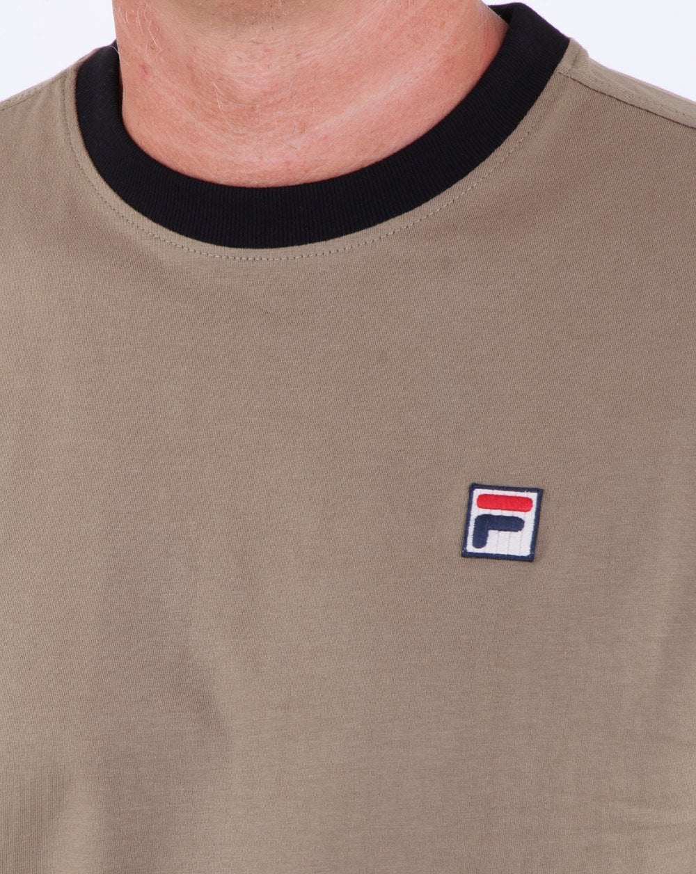 Fila Vintage Ringer T Shirt Drygrass - Image 2