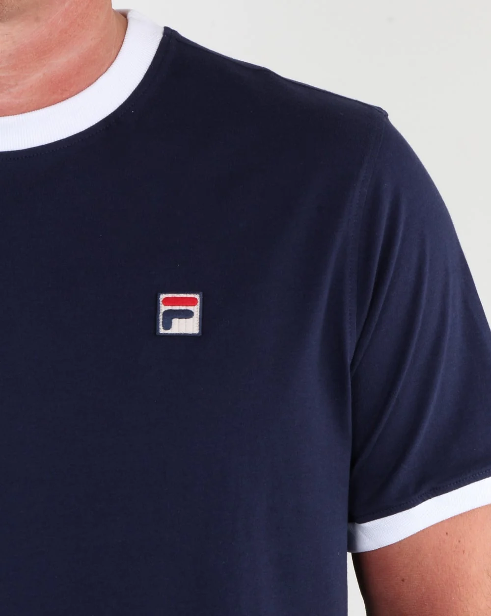 Fila Vintage Ringer T-shirt Navy - Image 2