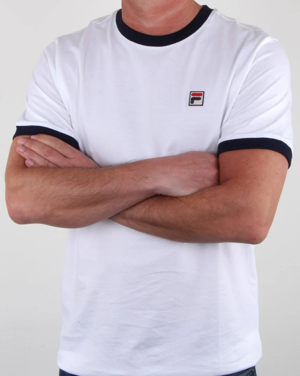Fila Vintage Ringer T-shirt White/Navy
