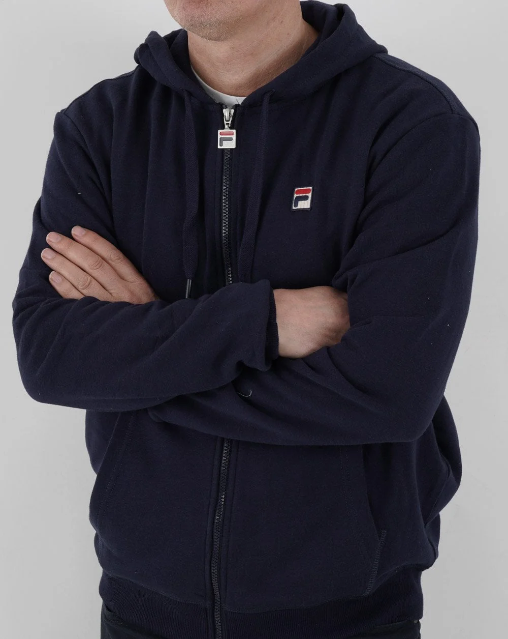 Fila Vintage Roger Hoody Navy - Image 3