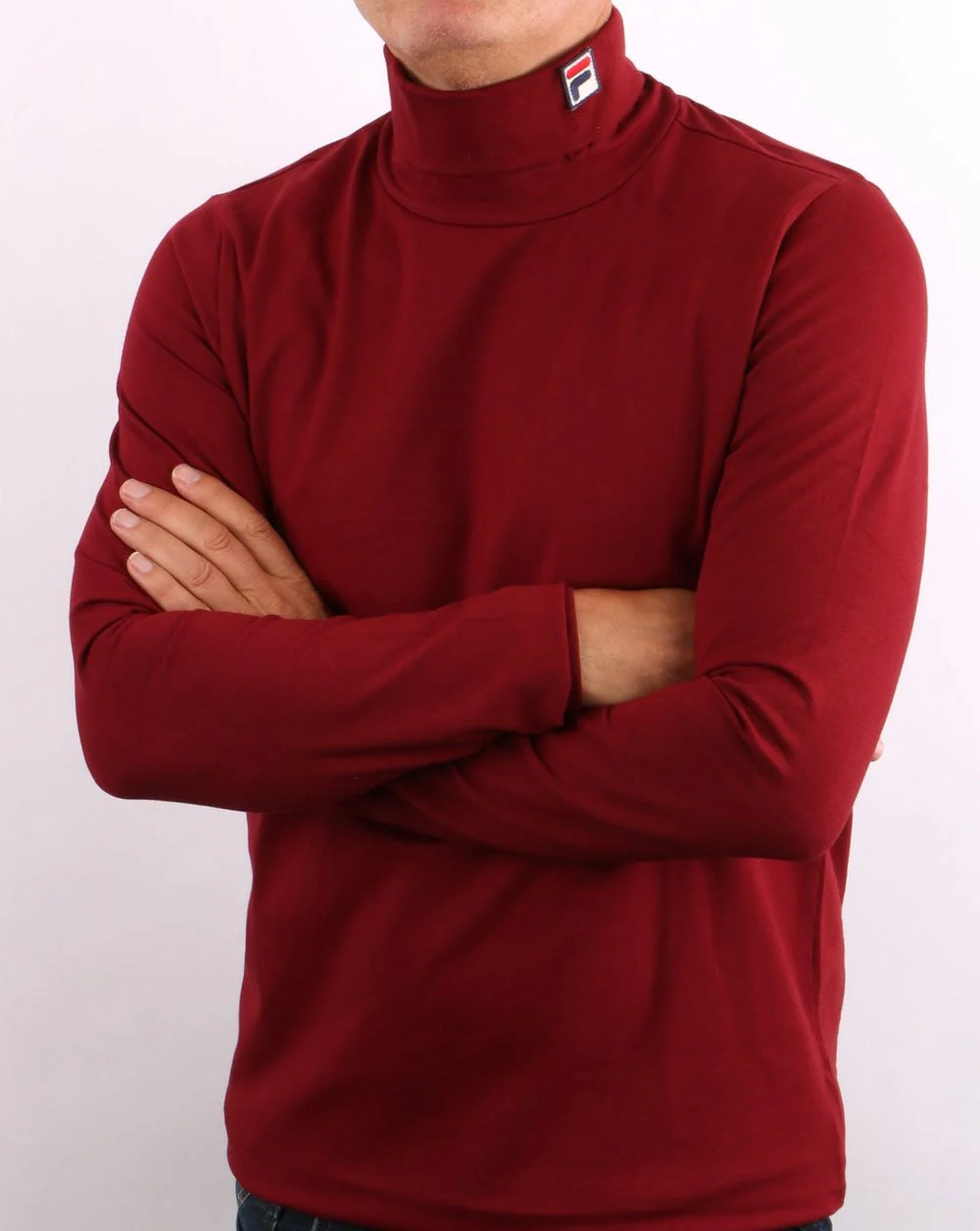 Fila Vintage Roll Neck Deep Red - Image 3