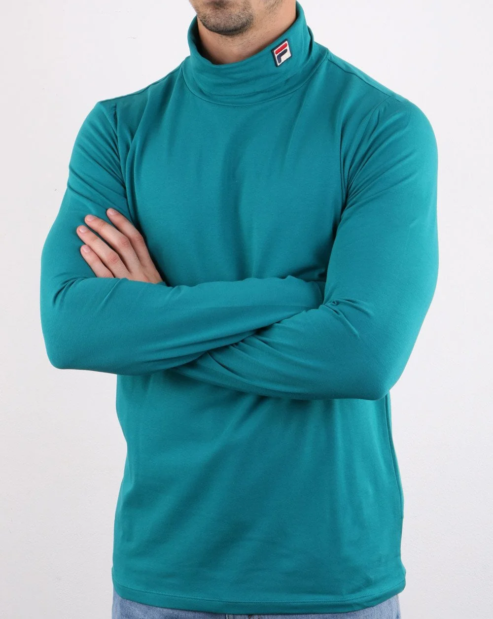 Fila Vintage Roll Neck Teal - Image 3