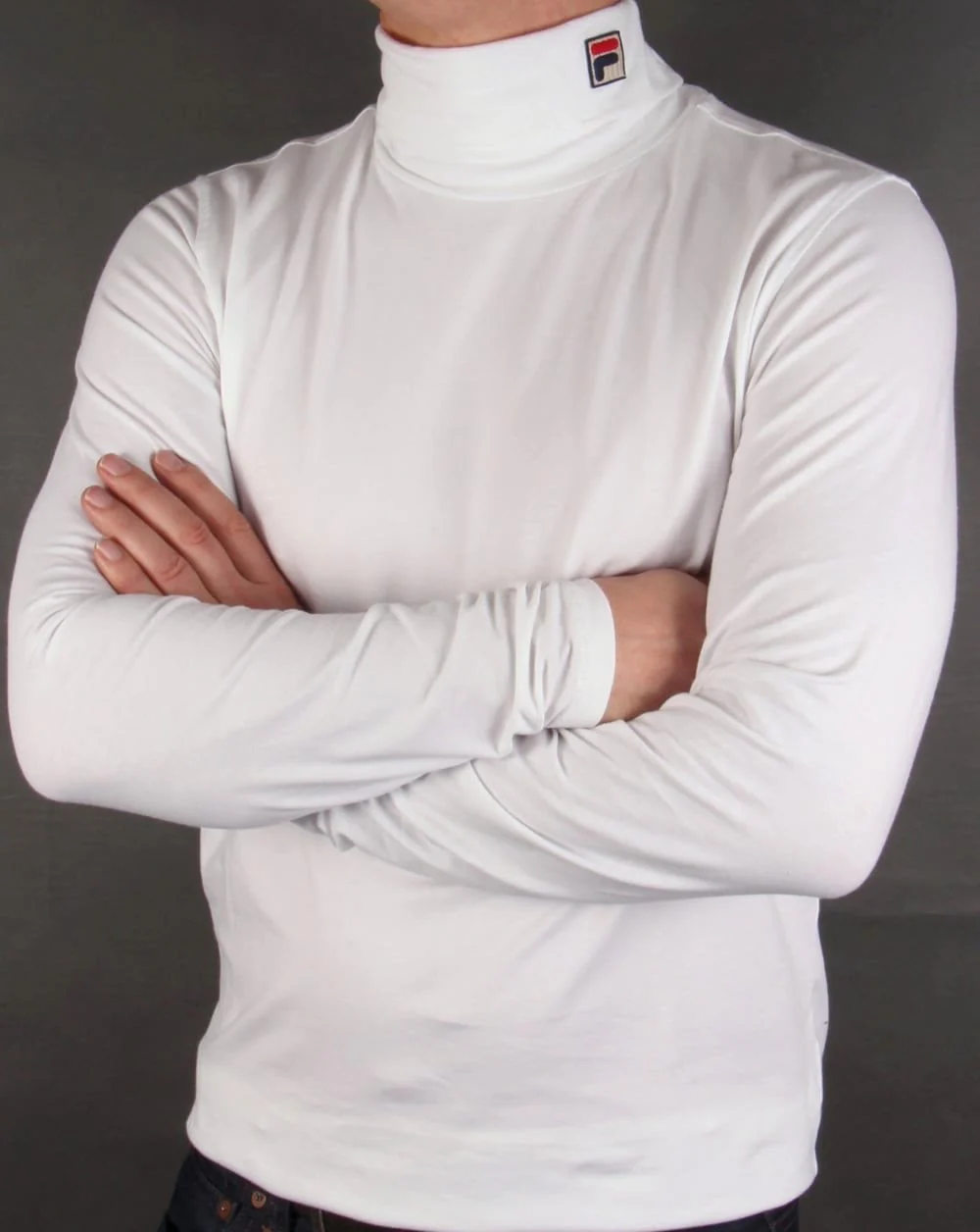 Fila Vintage Roll Neck White - Image 3