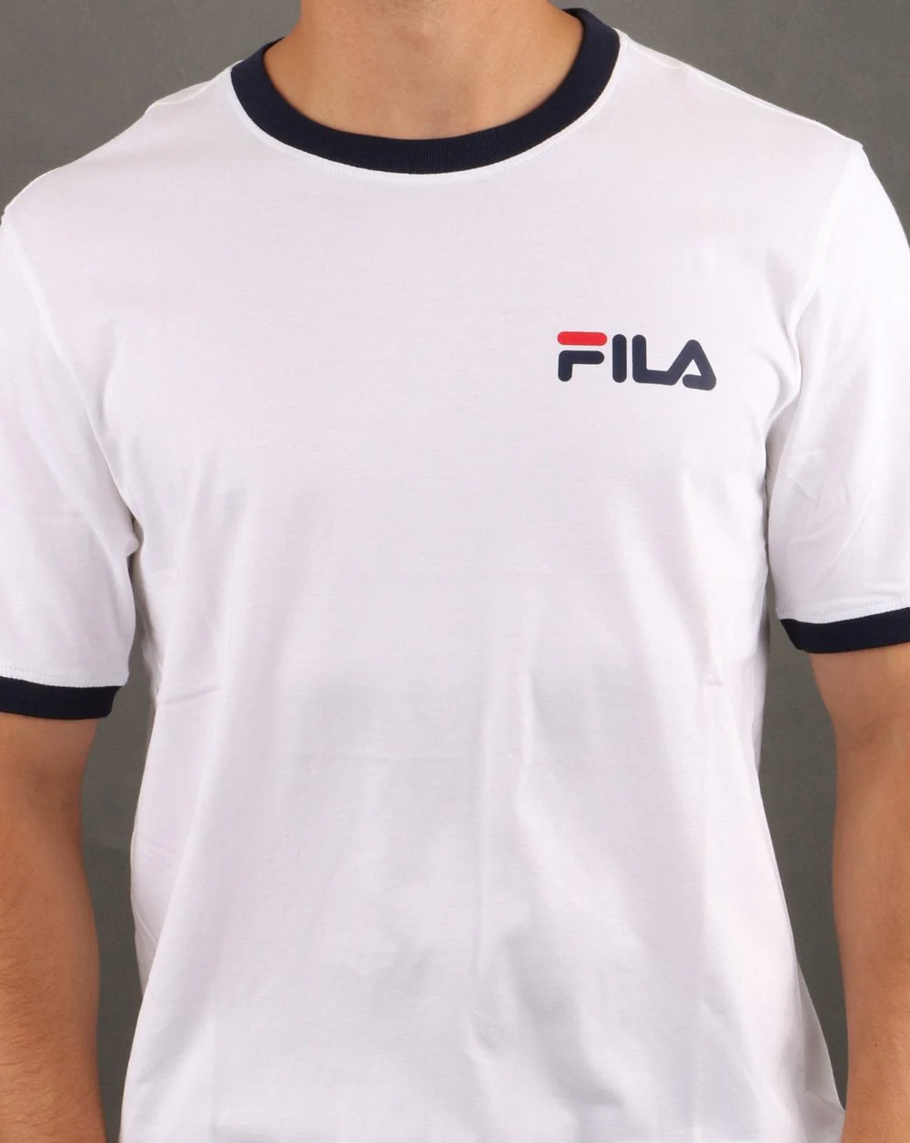 Fila Vintage Rosco T Shirt White/red/navy - Image 4