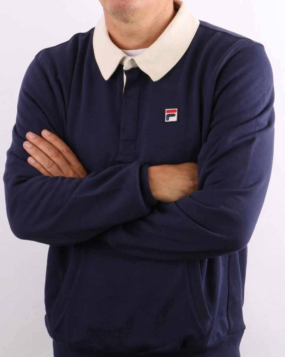 Fila Vintage Rugby Sweat Navy - Image 4