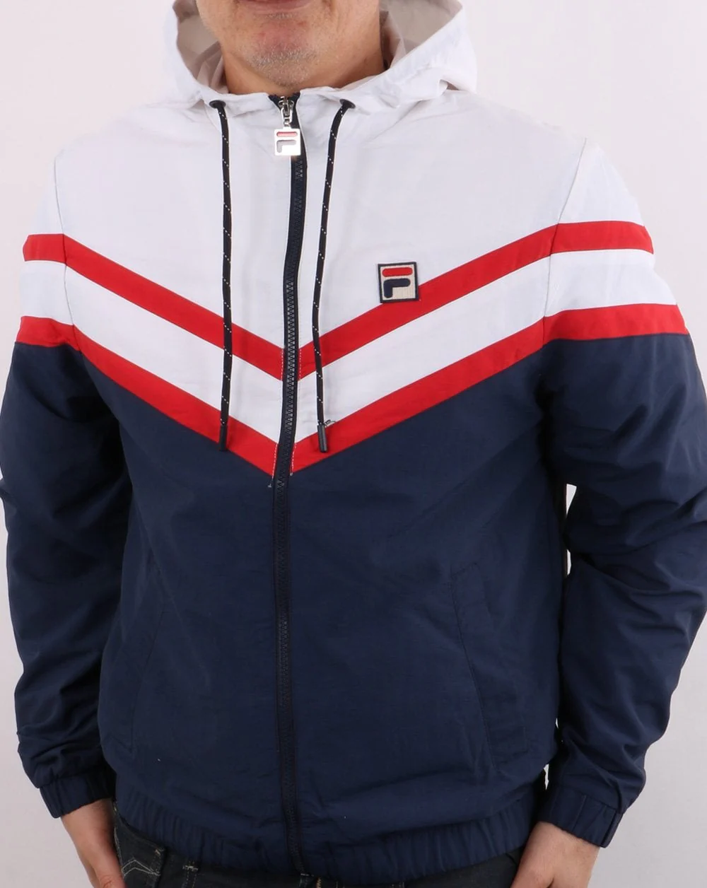 Fila Vintage Rugger Jacket Navy/White - Image 4