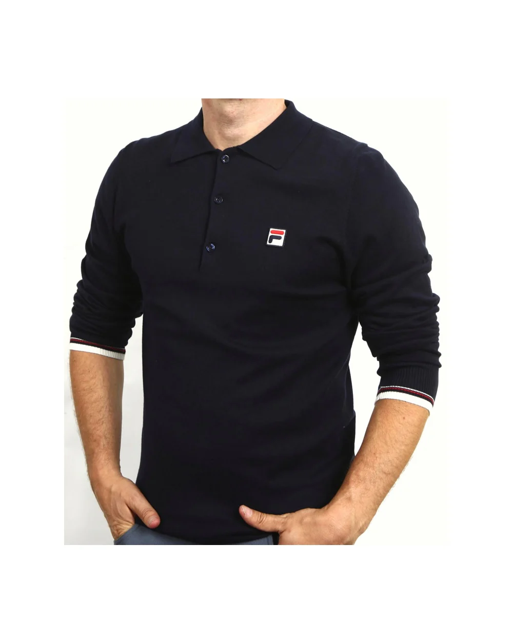 Fila Vintage Rutworth L/s Polo Navy