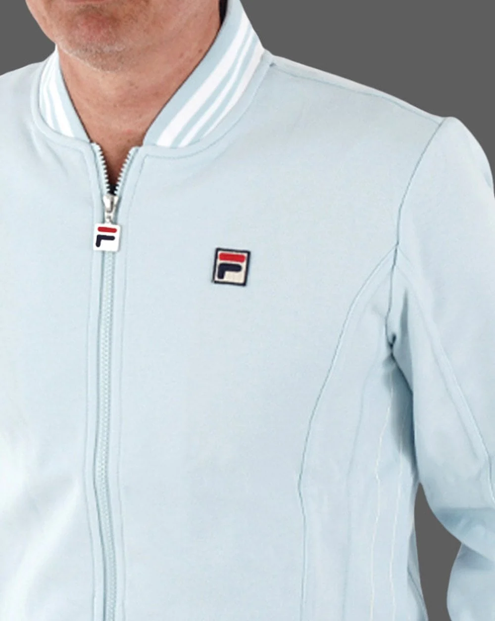 Fila Vintage Settanta 2 Track Top Sky /White - Image 2