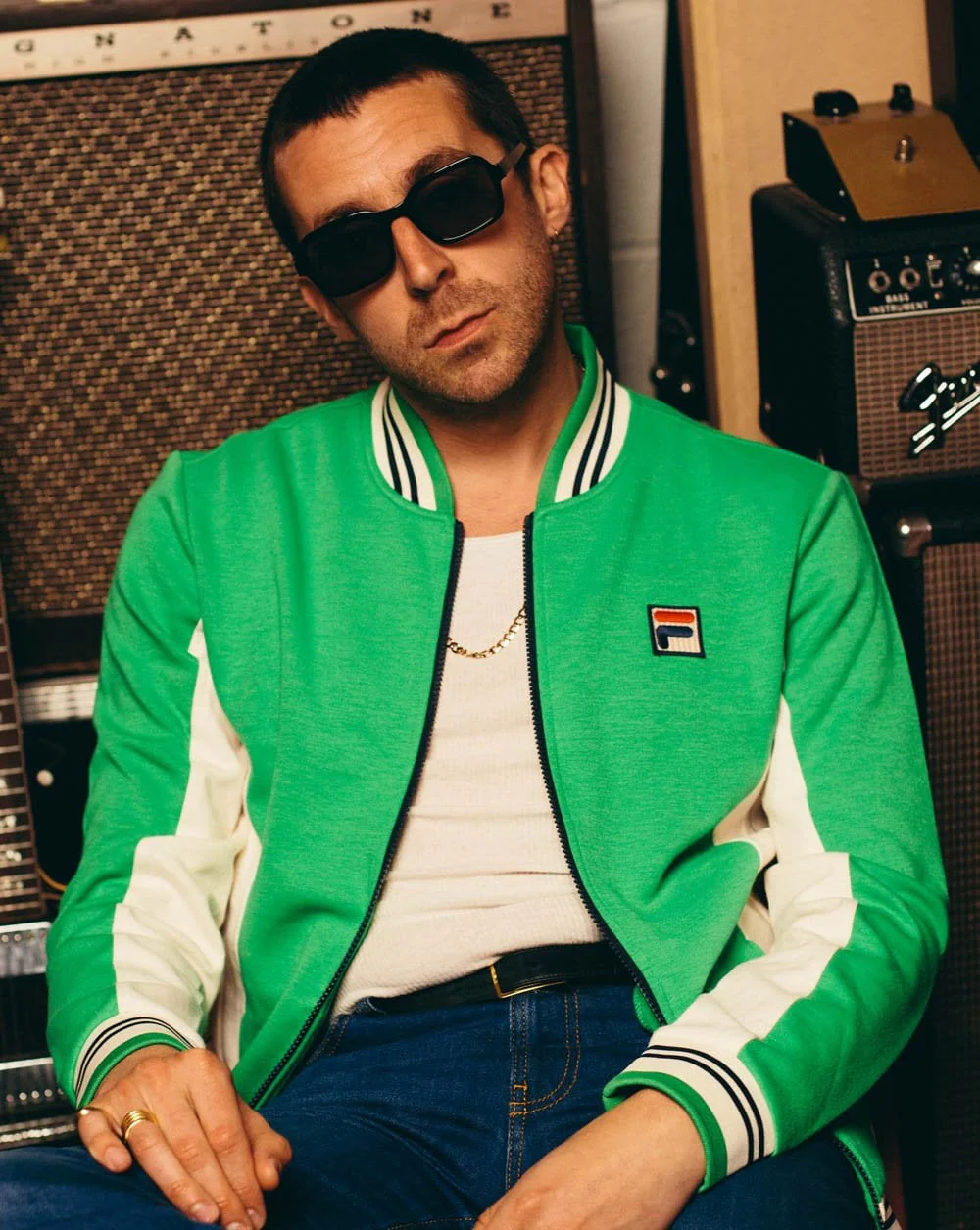 Fila Vintage Settanta Archive Track Top OG Green - Image 2