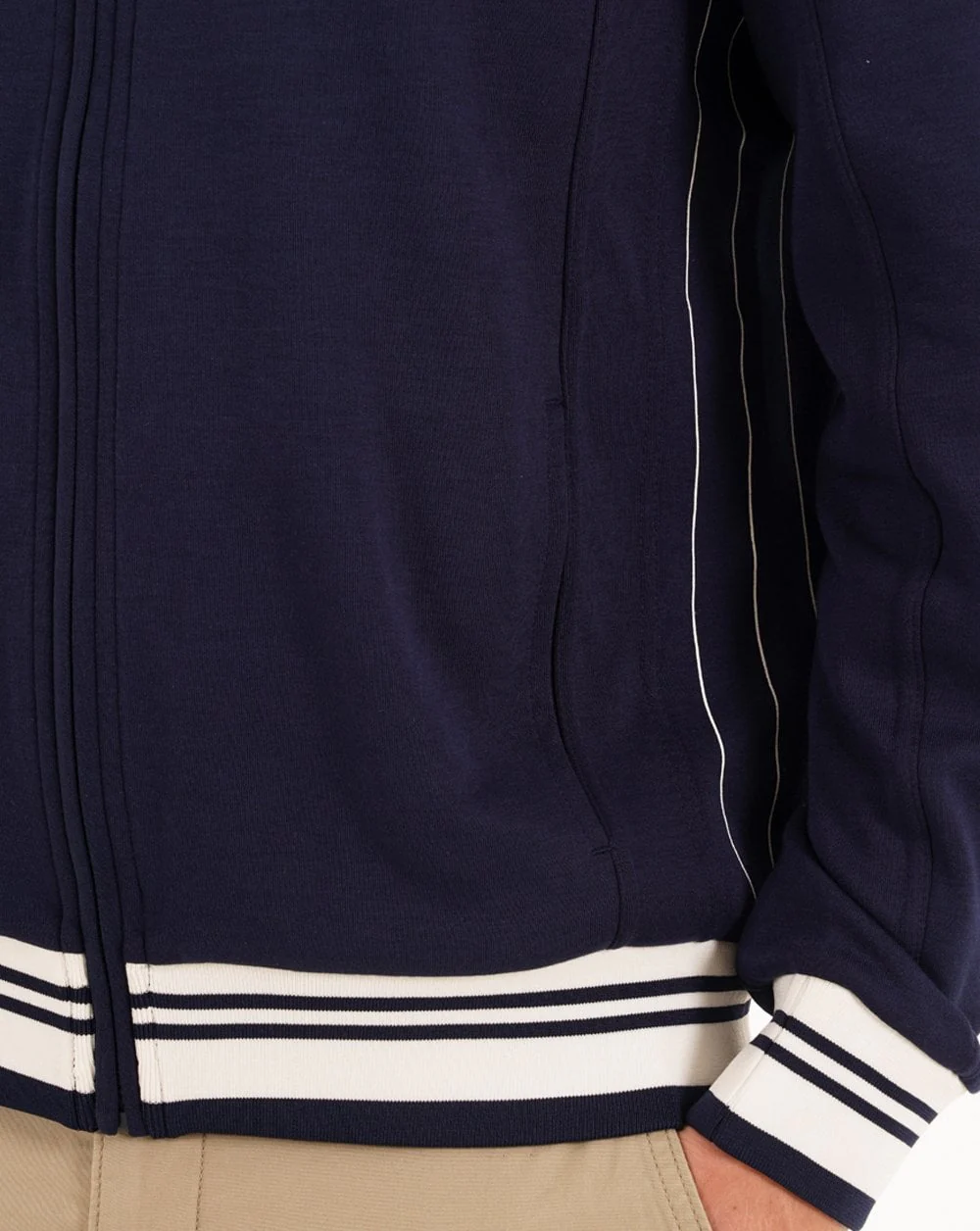 Fila Vintage Settanta Funnel Track Top Navy - Image 3