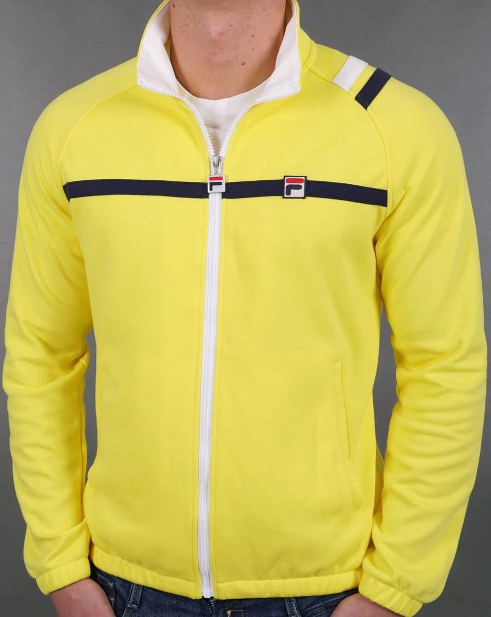Fila Vintage Settanta MkII Track Top Yellow - Image 2