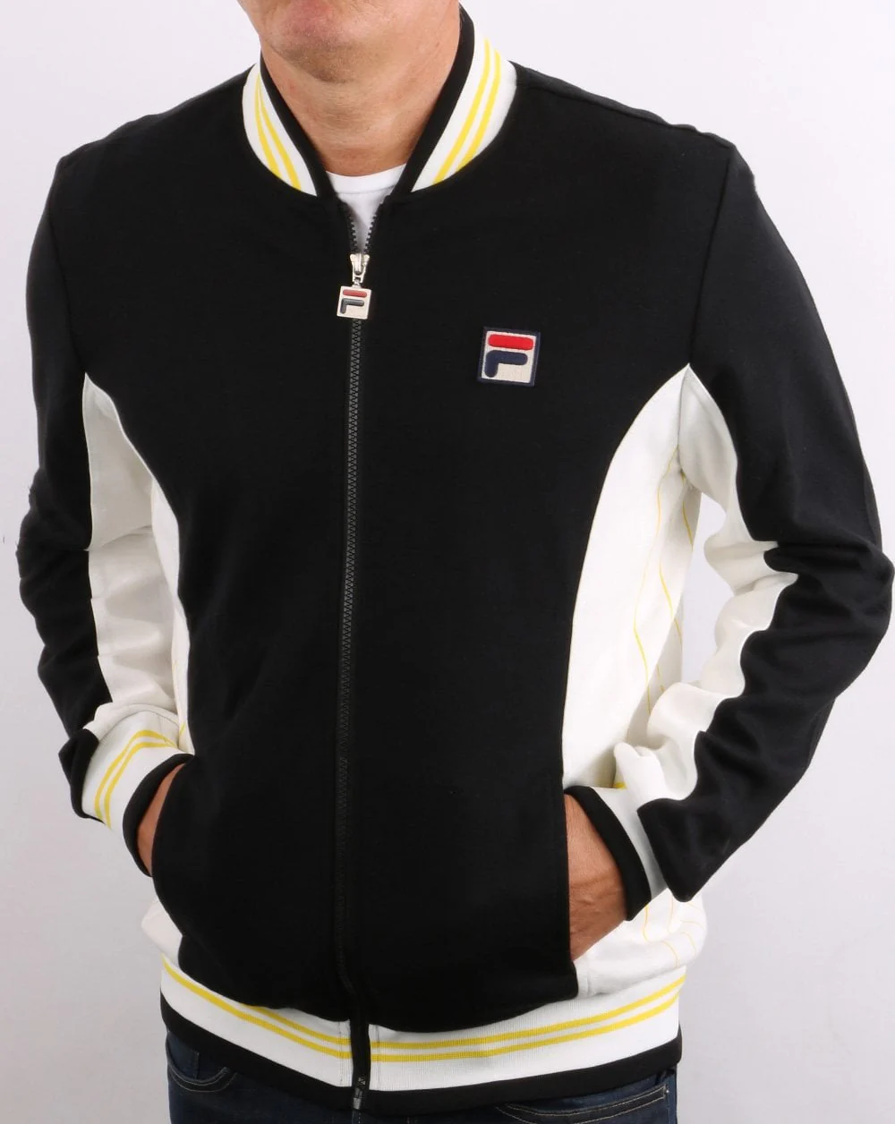 Fila Vintage Settanta Pro Badge Track Top Black - Image 2