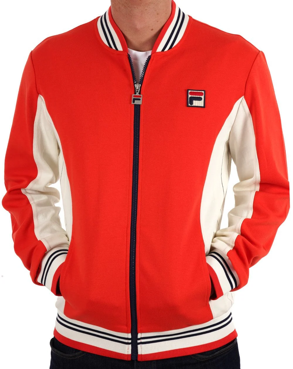 Fila Vintage Settanta Pro Badge Track Top OG Red - Image 4