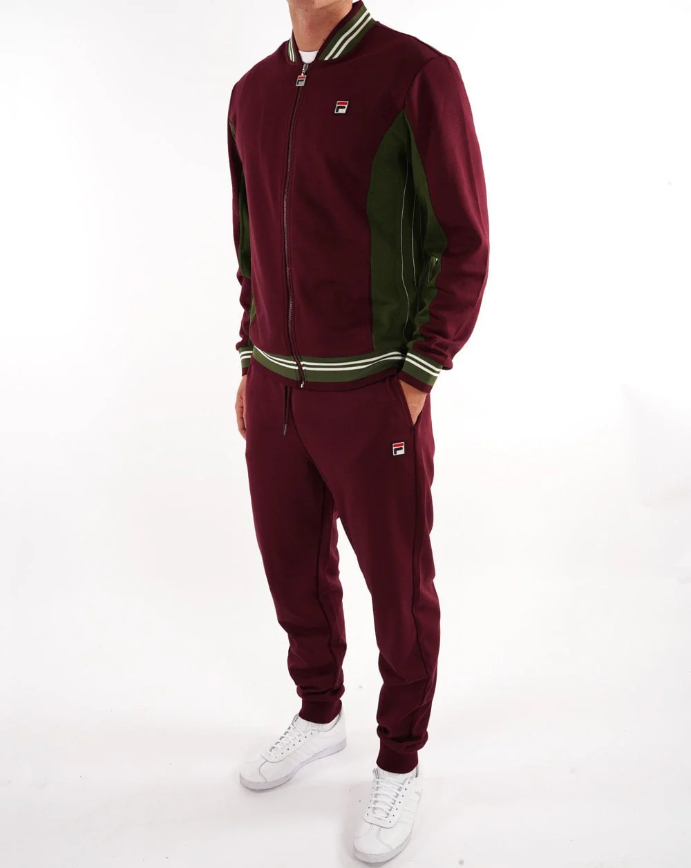 Fila Vintage Settanta Track Pants Wine - Image 4