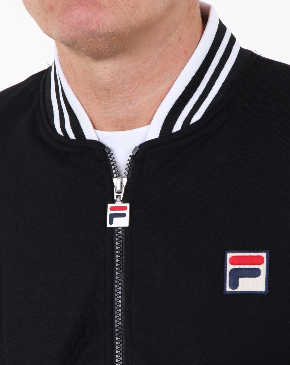 Fila Vintage Settanta Track Top Black/white - Image 2