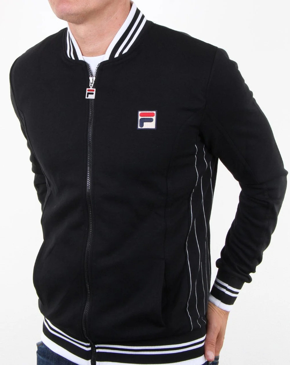 Fila Vintage Settanta Track Top Black/white - Image 4