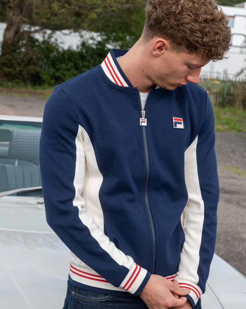 Fila Vintage Settanta Track Top Exclusive Pro Badge Navy - Image 3