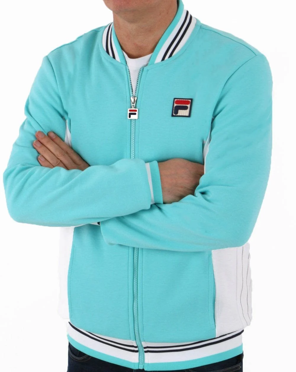 Fila Vintage Settanta Track Top Pro Badge Blue Radiance/White - Image 2
