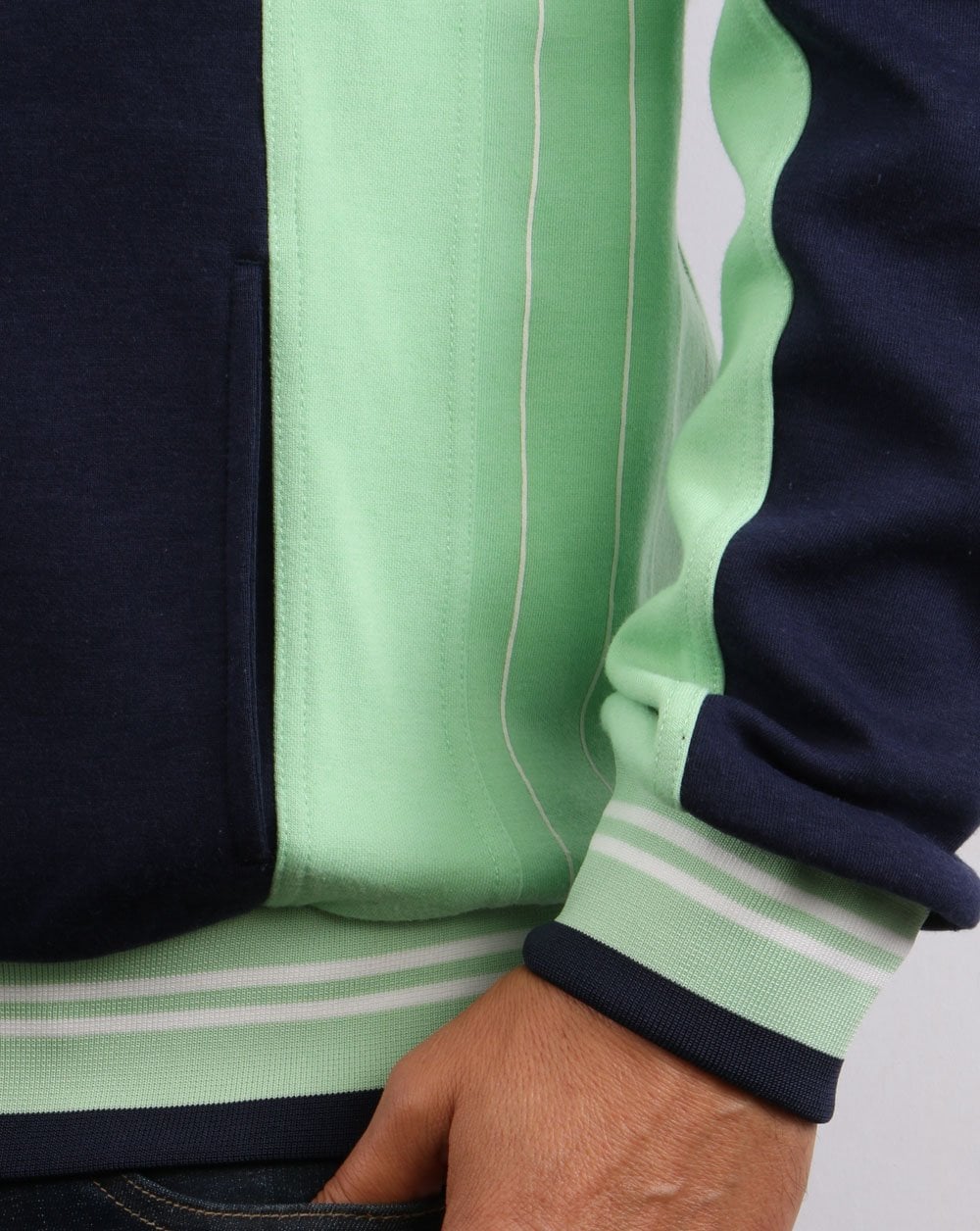 Fila Vintage Settanta Track Top Pro Badge Navy - Mint - Image 4