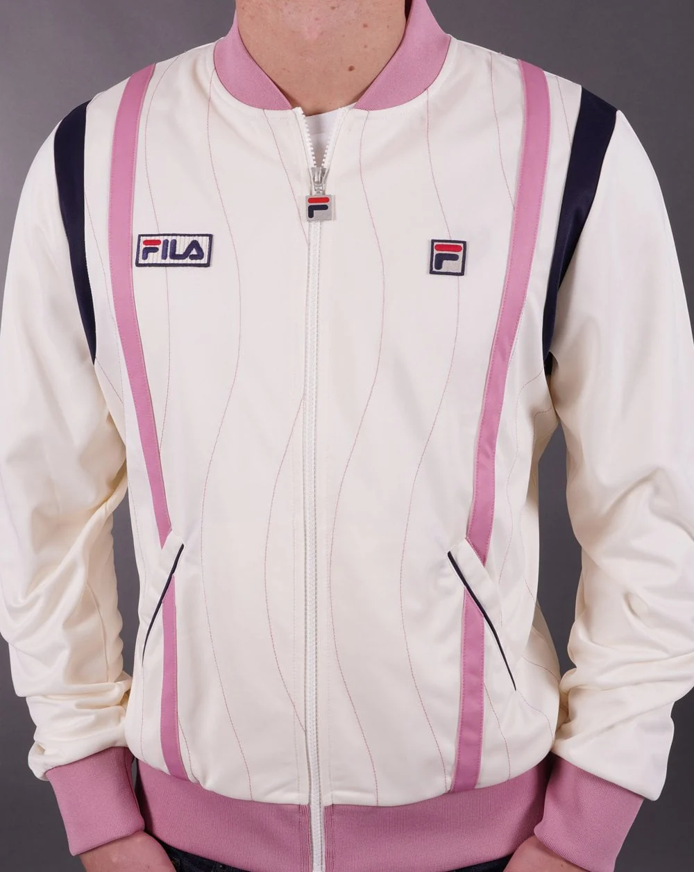 Fila Vintage Settanta Wave Mk4 Track Top Off White
