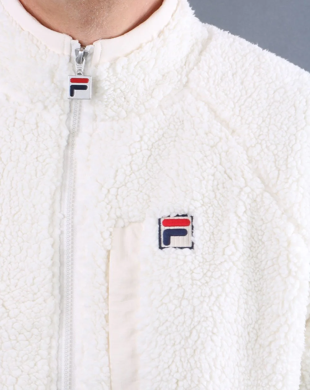 Fila Vintage Sherpa Fleece Whisper White - Image 3