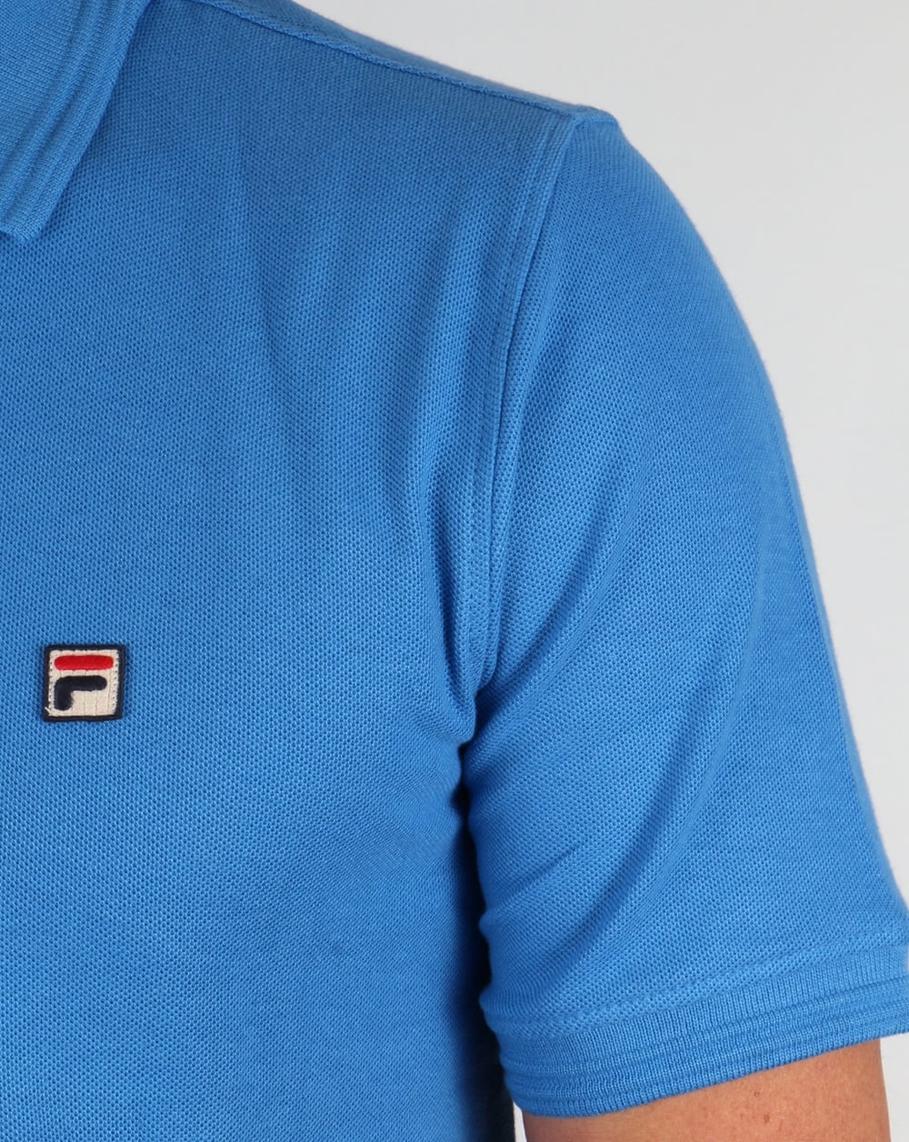 Fila Vintage Smarta Polo Shirt Ocean Blue - Image 3