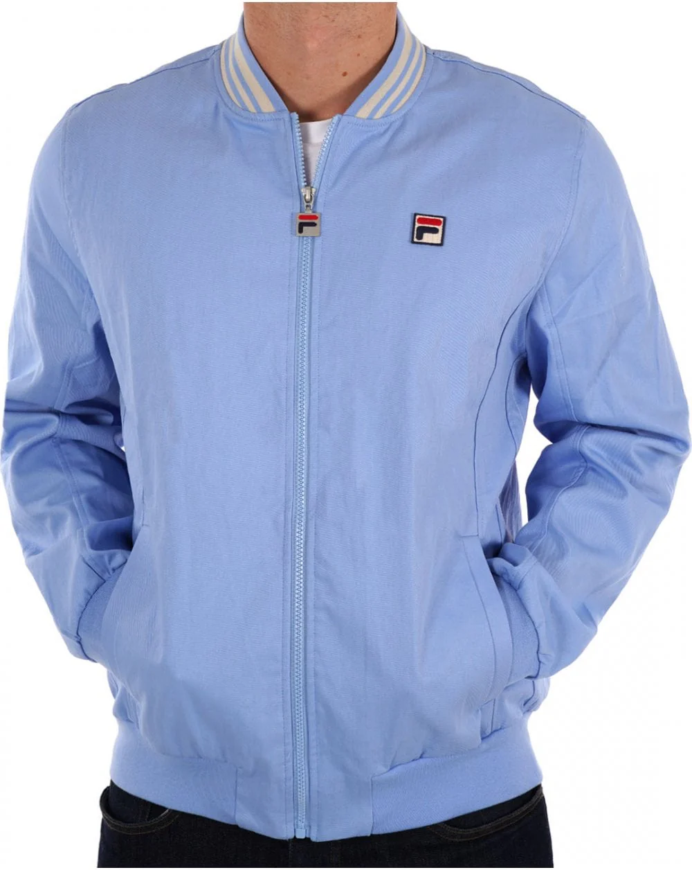 Fila Vintage Stefano Twill Jacket Vista Blue - Image 2