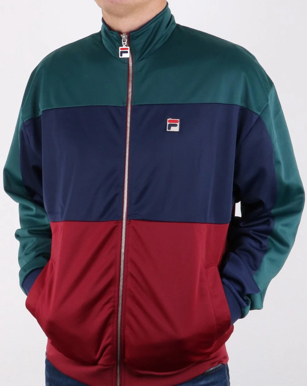 Fila Vintage Sterling Track Top Atlantic Deep/navy/tibetan Red - Image 3