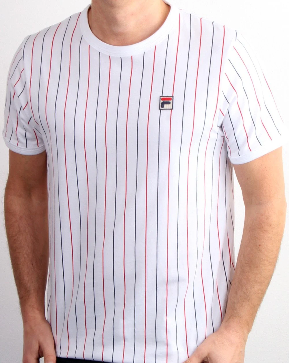 Fila Vintage Striped T Shirt White/multi