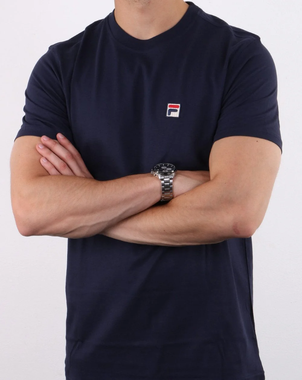 Fila Vintage T Shirt Navy - Image 3