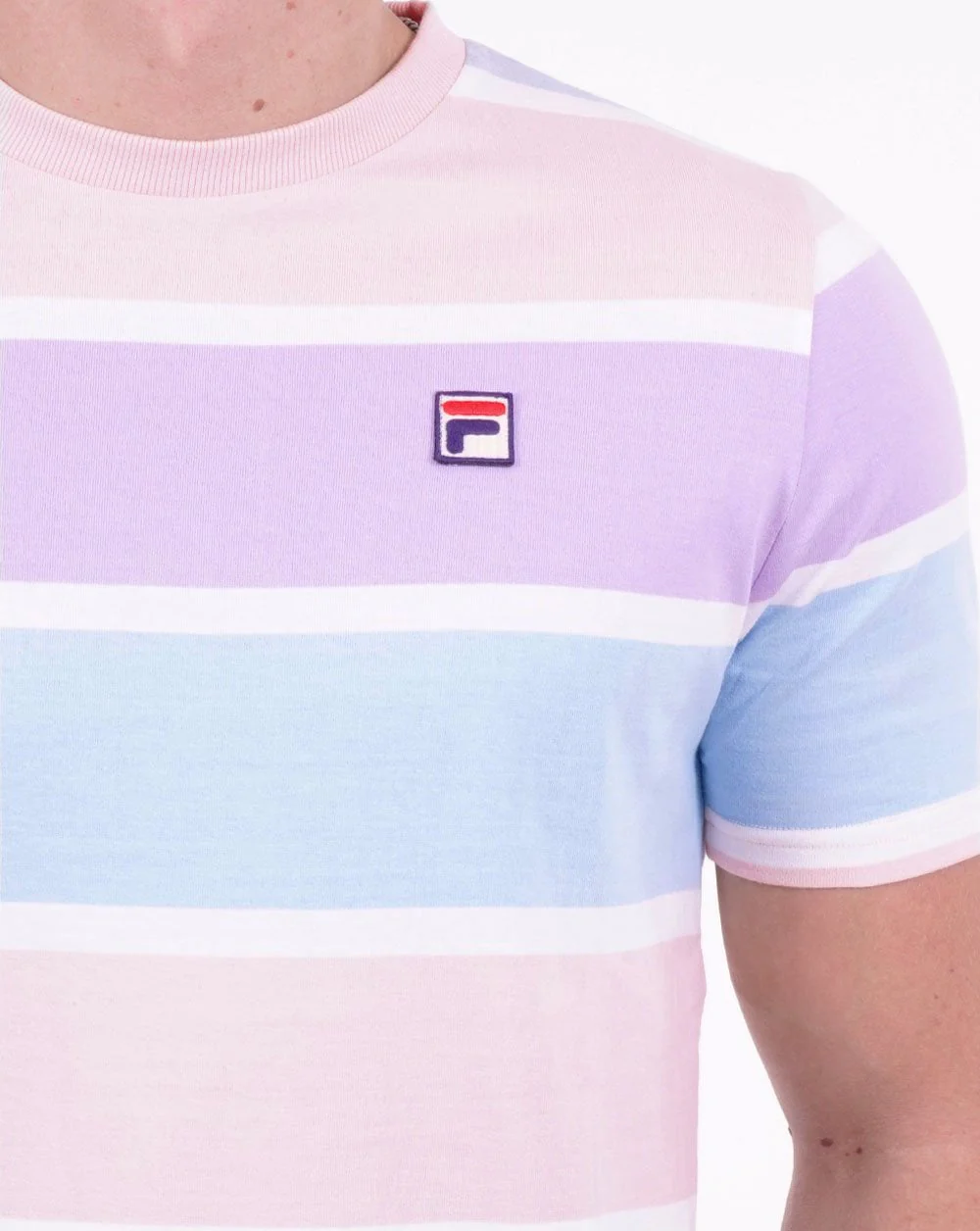 Fila Vintage T Shirt Sky Pink Lilac - Image 2