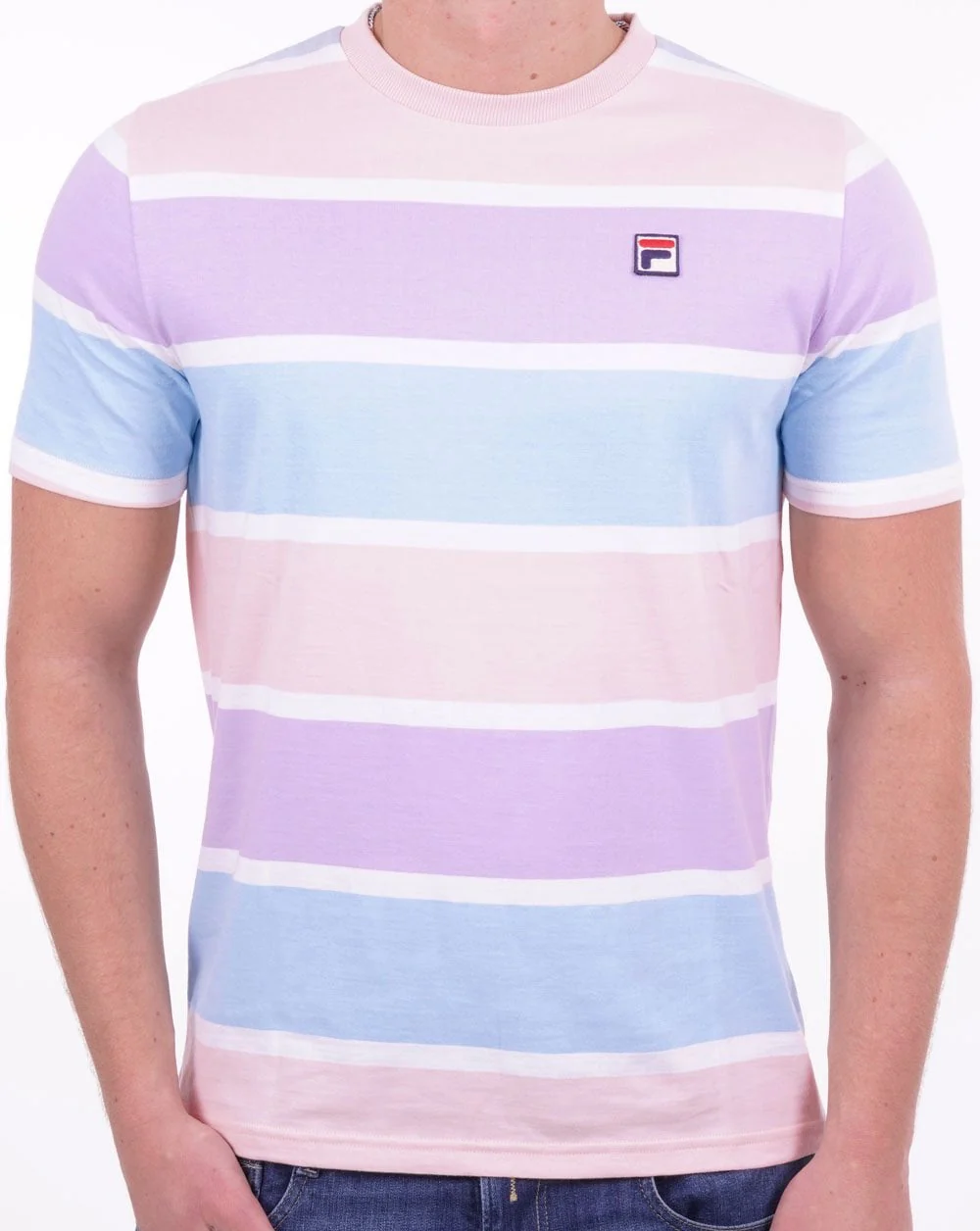 Fila Vintage T Shirt Sky Pink Lilac - Image 3