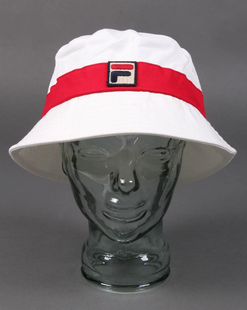 Fila Vintage Tabbs Bucket Hat Gardenia/Red - Image 2