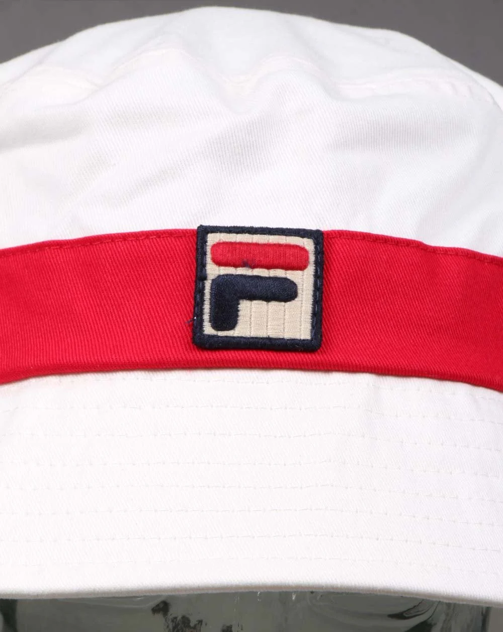 Fila Vintage Tabbs Bucket Hat Gardenia/Red - Image 3