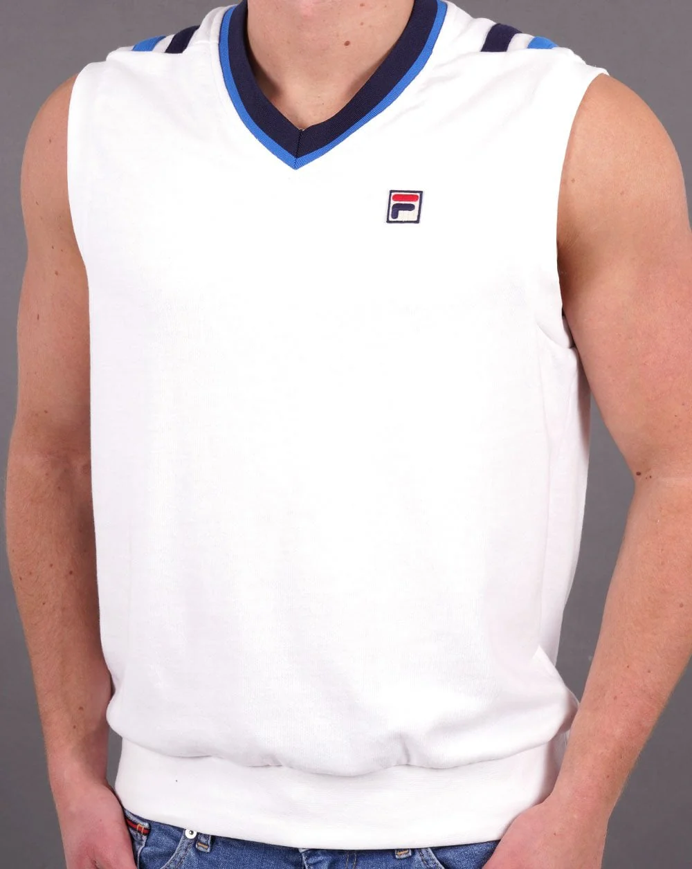 Fila Vintage Tank Sweat White - Image 2