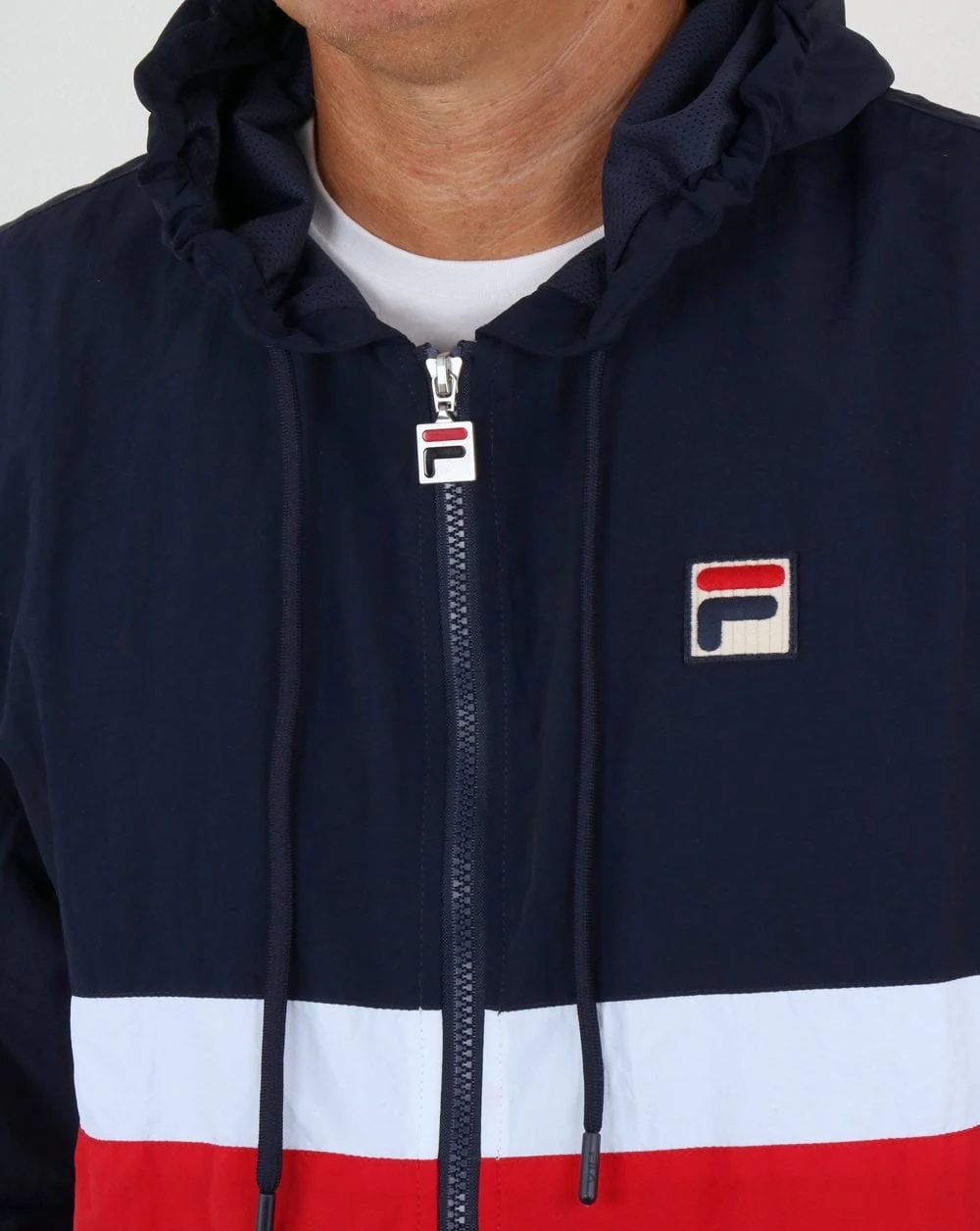 Fila Vintage Tate Jacket Navy/Red/White - Image 2