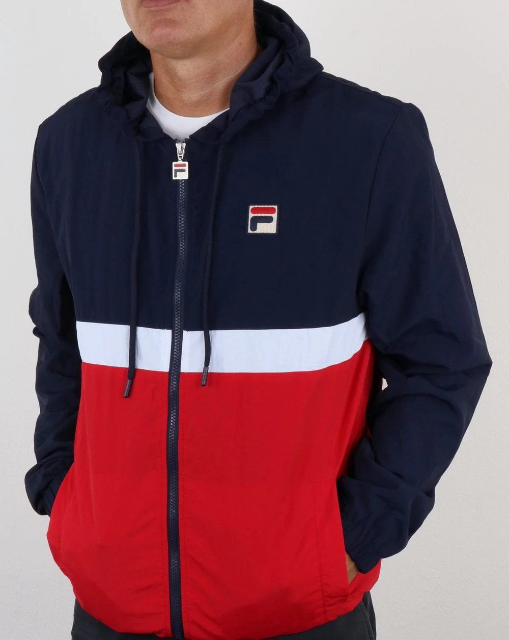 Fila Vintage Tate Jacket Navy/Red/White - Image 3