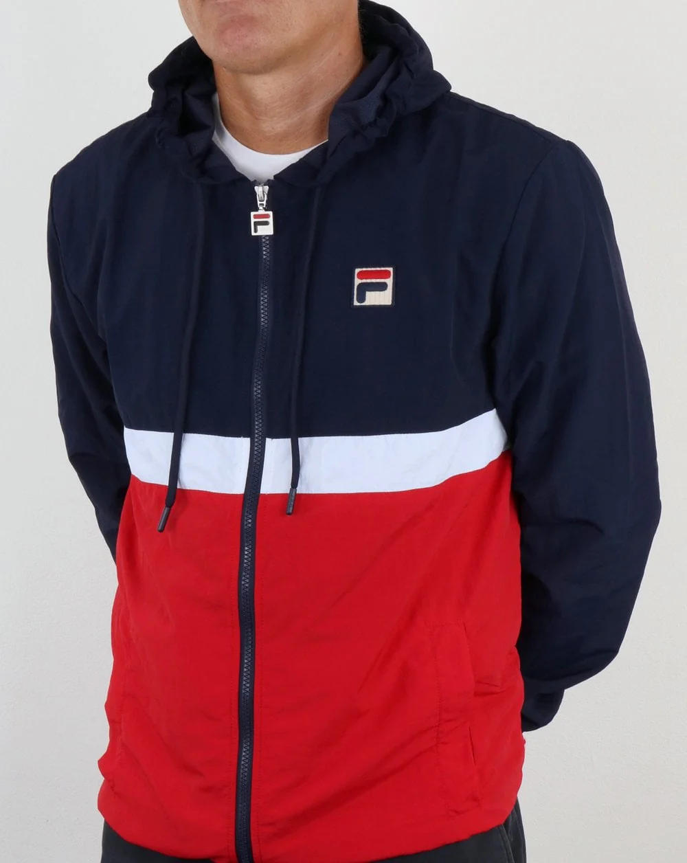 Fila Vintage Tate Jacket Navy/Red/White - Image 4