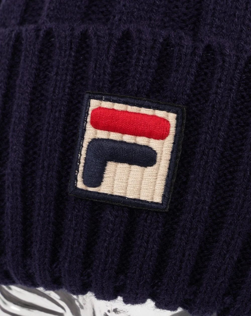 Fila Vintage Teo Pom Pom Beanie Navy - Image 2