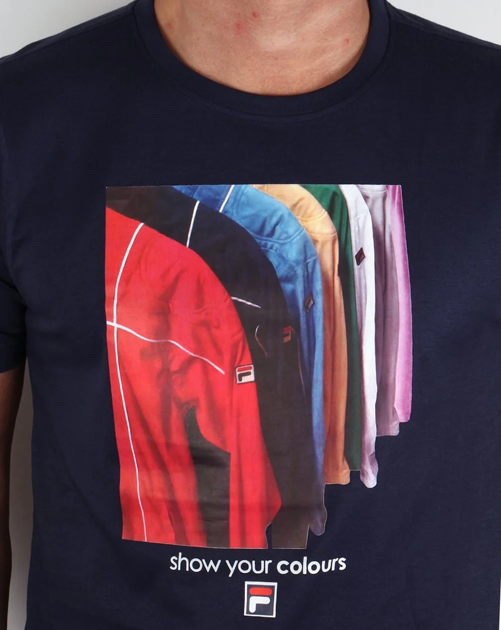 Fila Vintage Terrinda Colllectors T-shirt Navy - Image 2