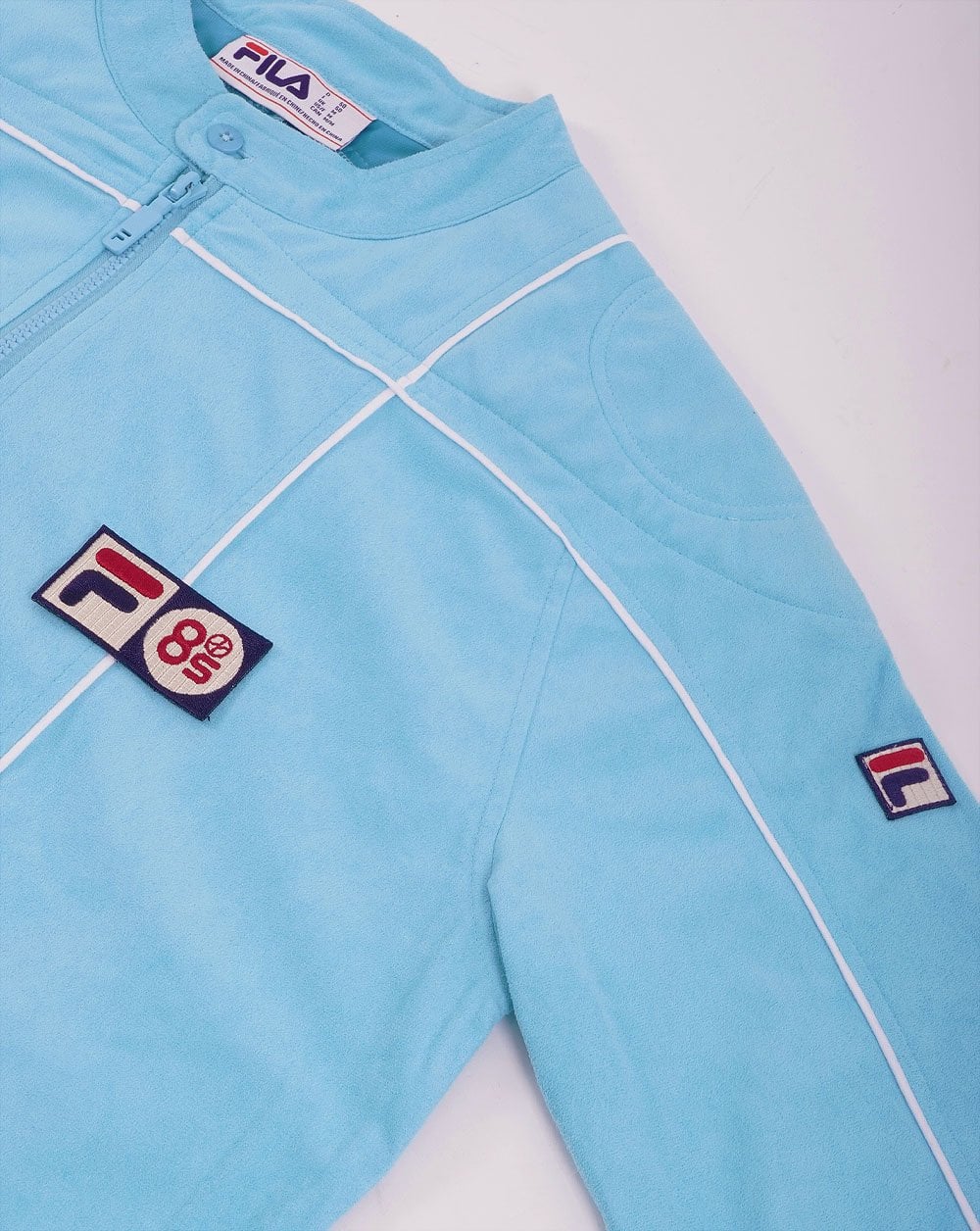 Fila Vintage Terrinda Mk3 Pro Badge Track Top Aqua/white - Image 2