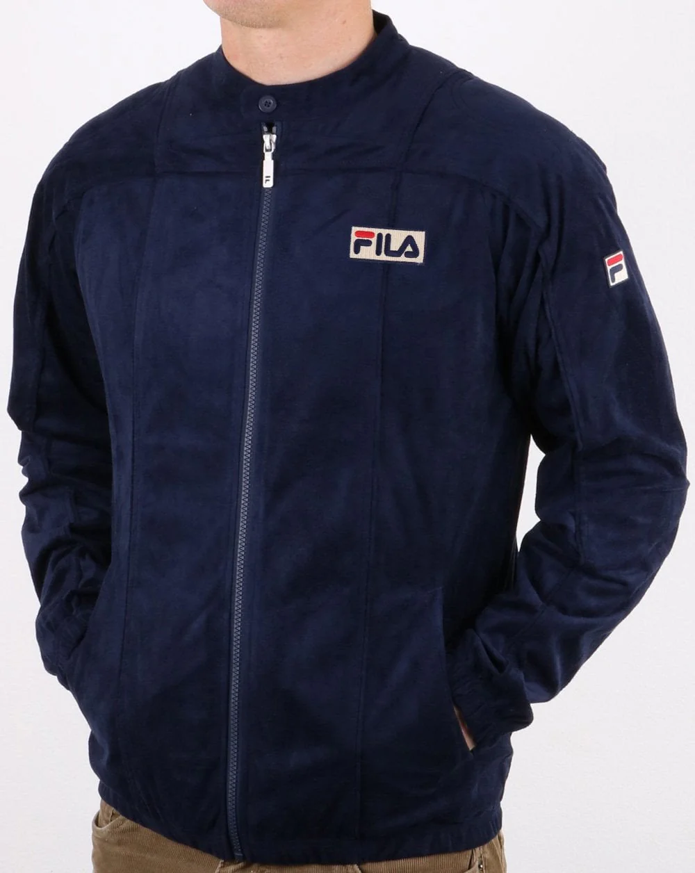 Fila Vintage Terrinda Mk3 Pro Badge Track Top Navy - Image 3