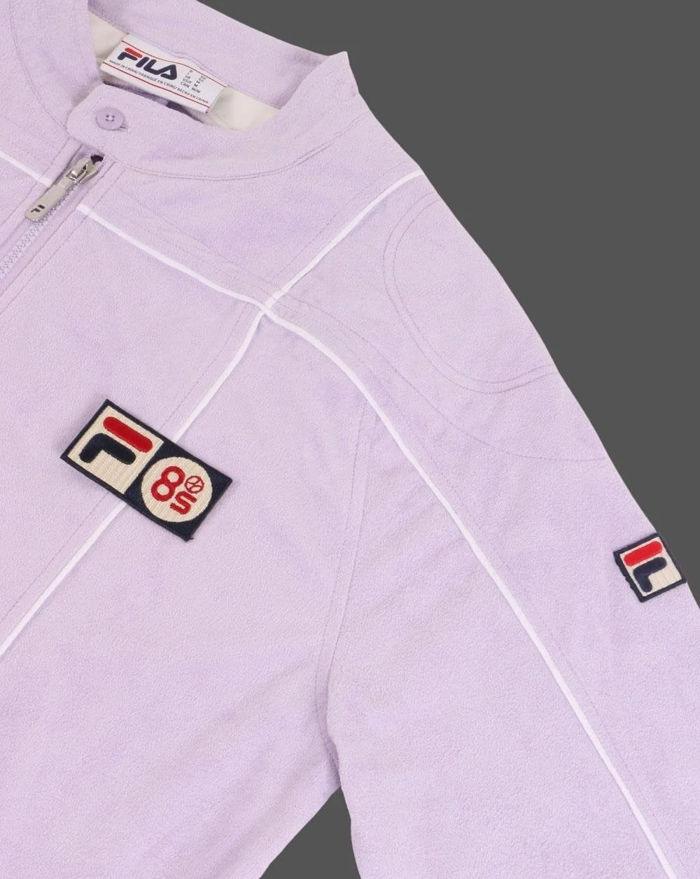 Fila Vintage Terrinda Mk3 Pro Badge Track Top Pastel Lilac - Image 2