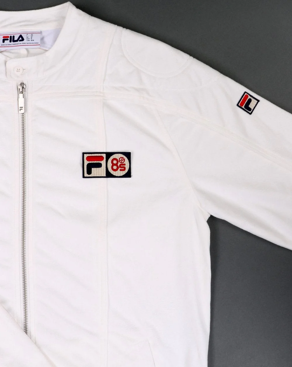Fila Vintage Terrinda Mk3 Pro Badged Track Top Ice White - Image 2