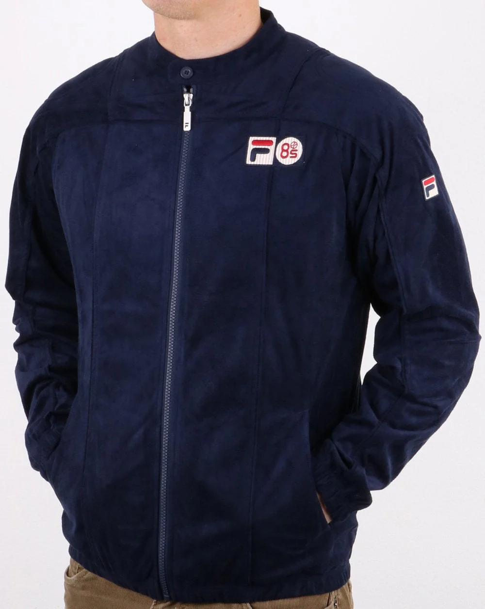 Fila Vintage Terrinda Mk3 Pro Badged Track Top Navy - Image 3