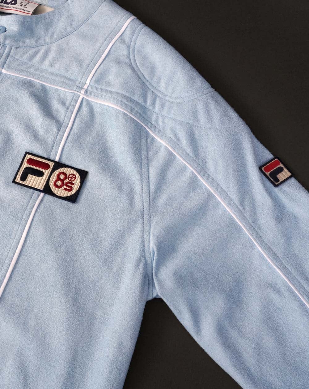 Fila Vintage Terrinda Mk3 Pro Badged Track Top Sky Blue/White - Image 2