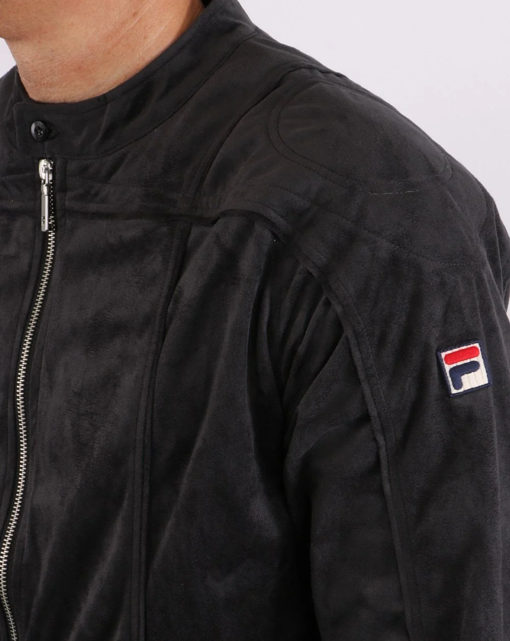 Fila Vintage Terrinda Mk3 Track Jacket Charcoal Black - Image 2