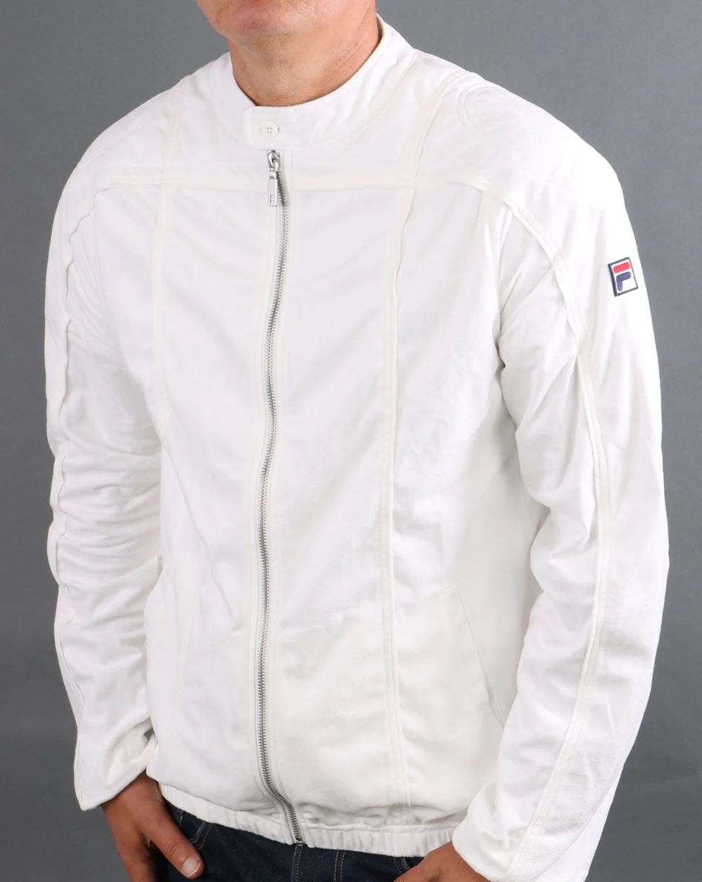 Fila Vintage Terrinda Mk3 Track Jacket White - Image 2